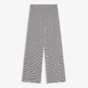 Pantalon droit à imprimé rayé Pantalon droit à imprimé rayé