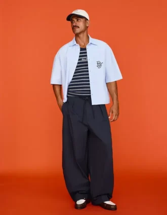 Pantalon droit à pinces – Pantalon