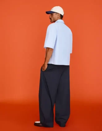 Pantalon droit à pinces – Pantalon