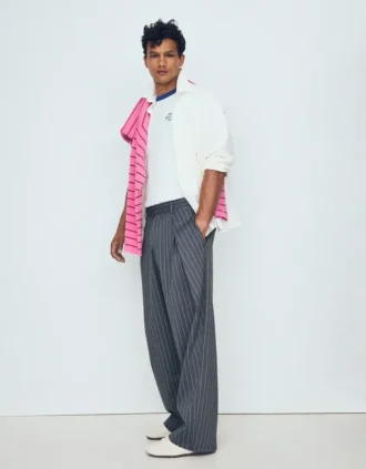 Pantalons baggy à doubles pinces
