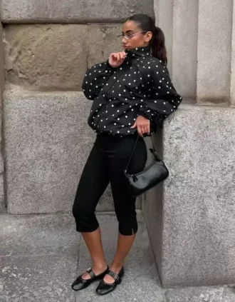 Pantalons capri à ourlets fendus – #Bershkastyle – Femme