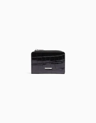 Pochette à imprimé animalier gaufré aspect verni – Accessoires