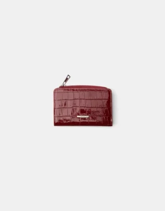 Pochette à imprimé animalier gaufré aspect verni – Accessoires