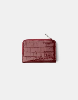 Pochette à imprimé animalier gaufré aspect verni – Accessoires
