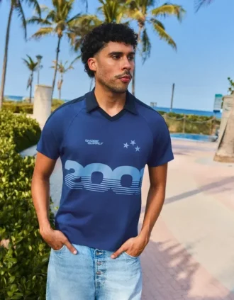 Polo à imprimé rétro – Bershka Lovers