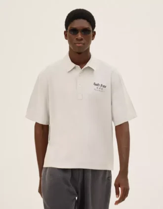 Polo à manches courtes brodé – Chemises – Hommes
