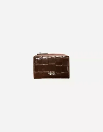 Porte-monnaie à motif animalier et finition simili-vernis gaufré – Accessoires