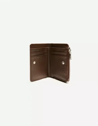 Porte-monnaie à motif animalier et finition simili-vernis gaufré – Accessoires