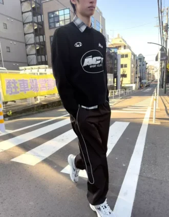 Pull à col rond en chenille imprimé – Homme