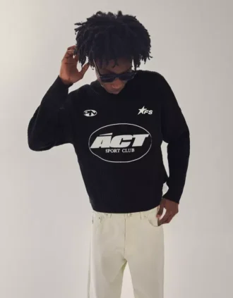 Pull à col rond imprimé en chenille – Pulls et gilets