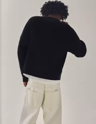 Pull à col rond imprimé en chenille – Pulls et gilets