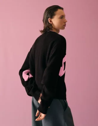 Pull à col rond imprimé – Pulls et gilets