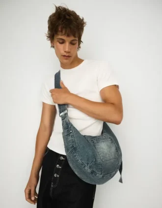 Sac à bandoulière en Denim – Accessoires – Homme
