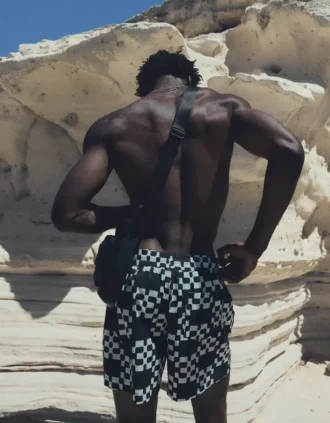 Short de bain imprimé à coupe ample – Accessoires