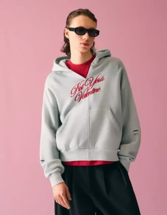 Sweat à capuche court effet délavé – Homme