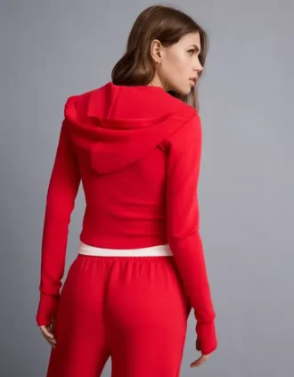 Sweat à capuche en mélange de modal avec fermeture éclair – Sweats et hoodies
