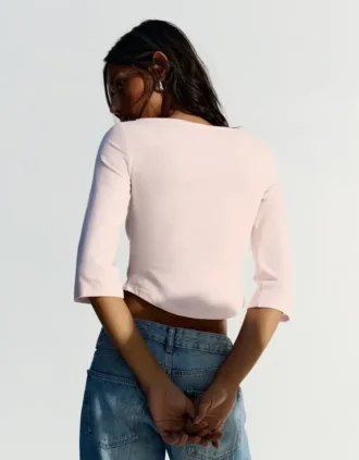 T-shirt à col bateau