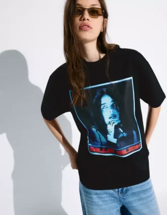 T-shirt à manches courtes avec imprimé Billie Eilish