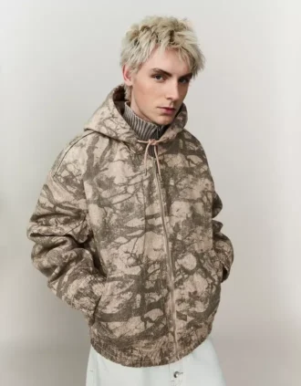 Veste à capuche imprimée – Vestes