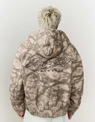 Veste à capuche imprimée – Vestes