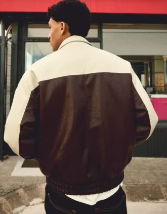 Veste en Faux Leather à blocs de couleur – Vestes Veste en Faux Leather à blocs de couleur – Vestes