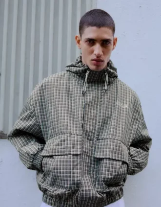 Veste technique oversize à carreaux – Vestes Veste technique oversize à carreaux – Vestes